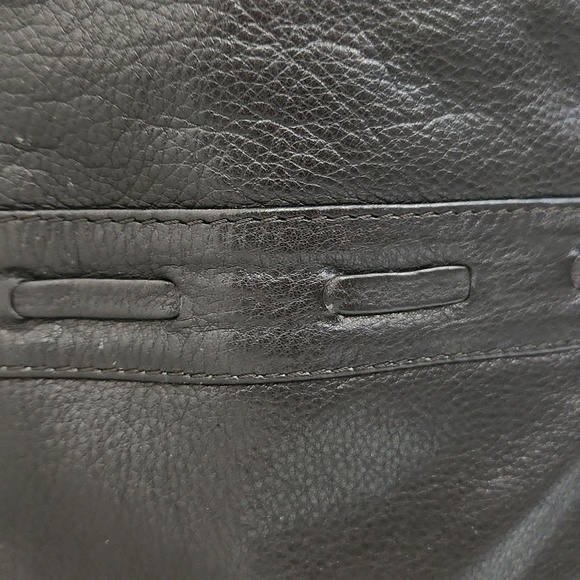 JD small black pebble leather organizer purse - Picture 3 of 8